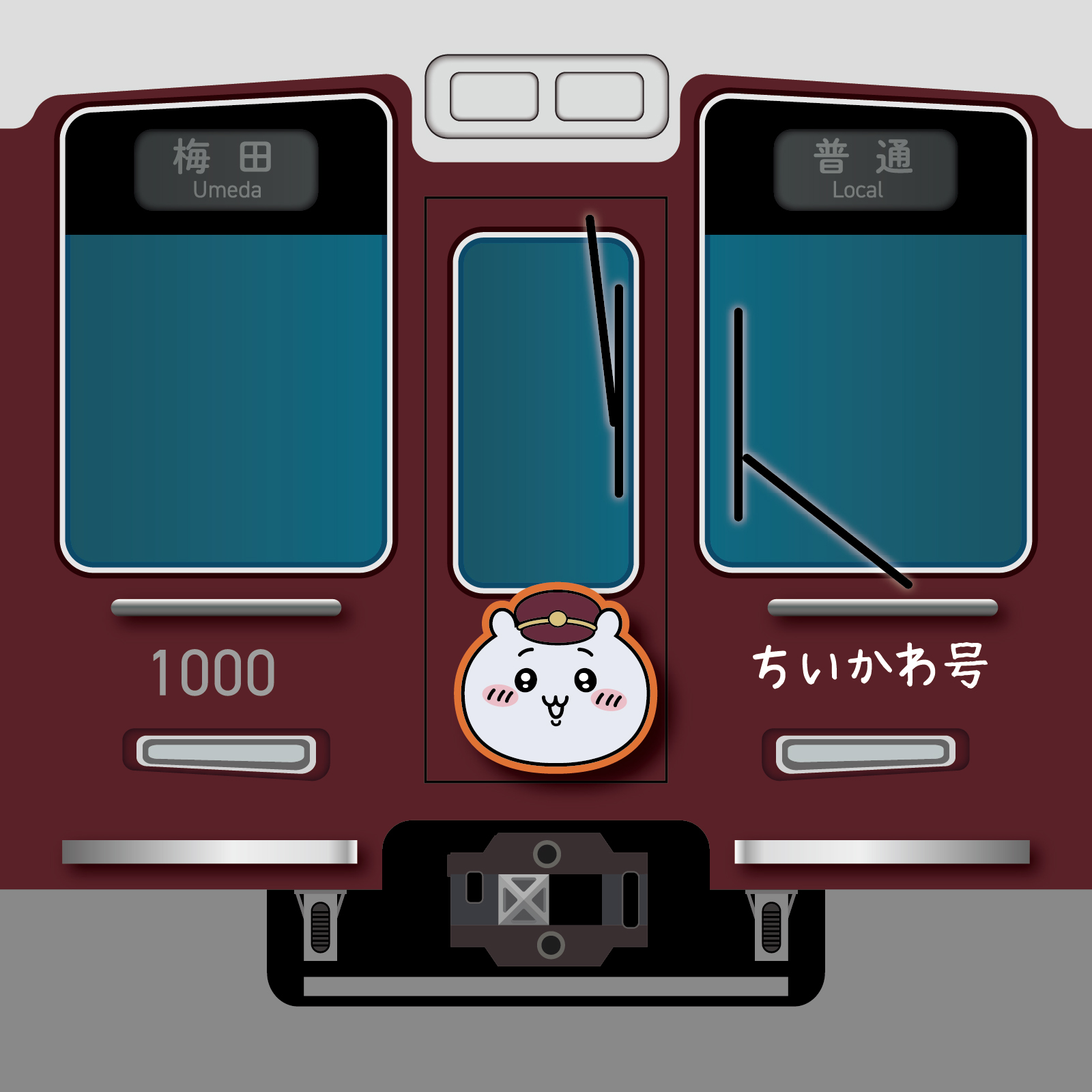 阪急電車ちいかわ号イメージ