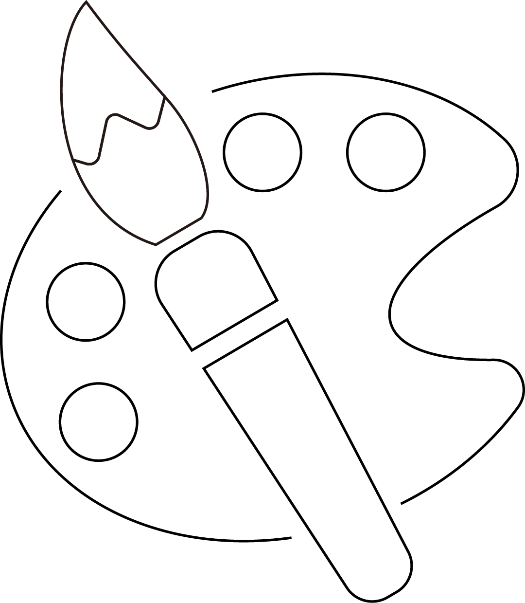 絵具パレットアイコン