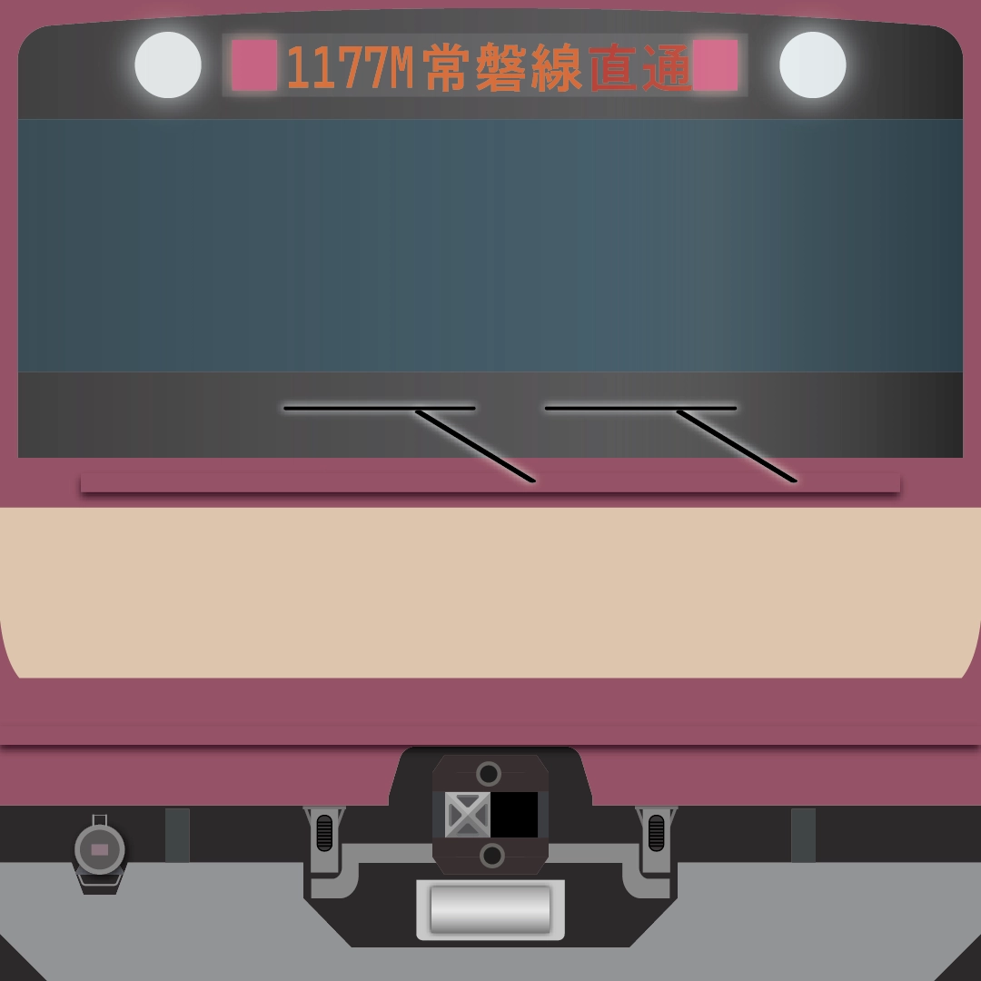 常磐線E531系赤電ラッピングイメージ